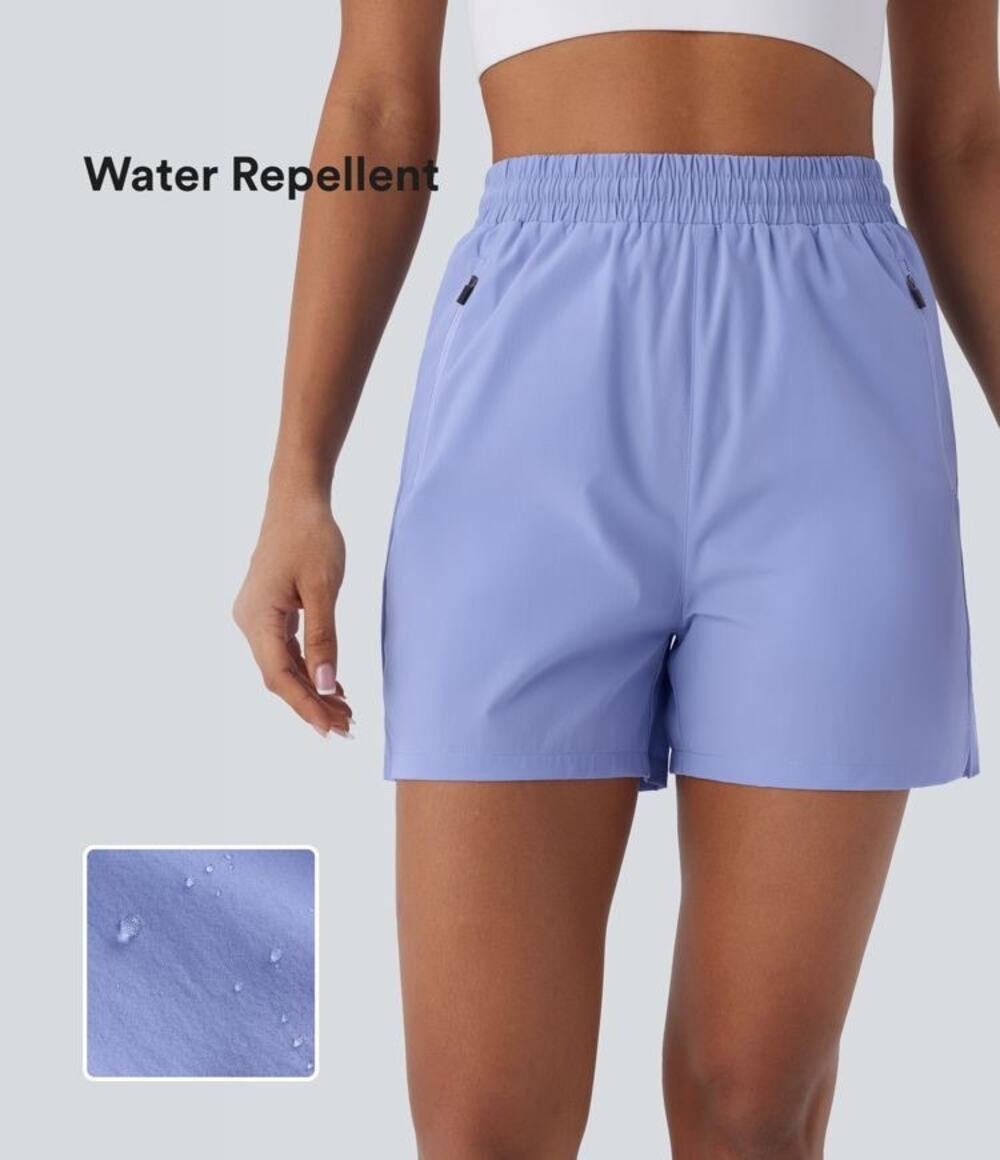 Halara Water Repellent High Waisted Inside Drawstring Hiking Running Shorts XS